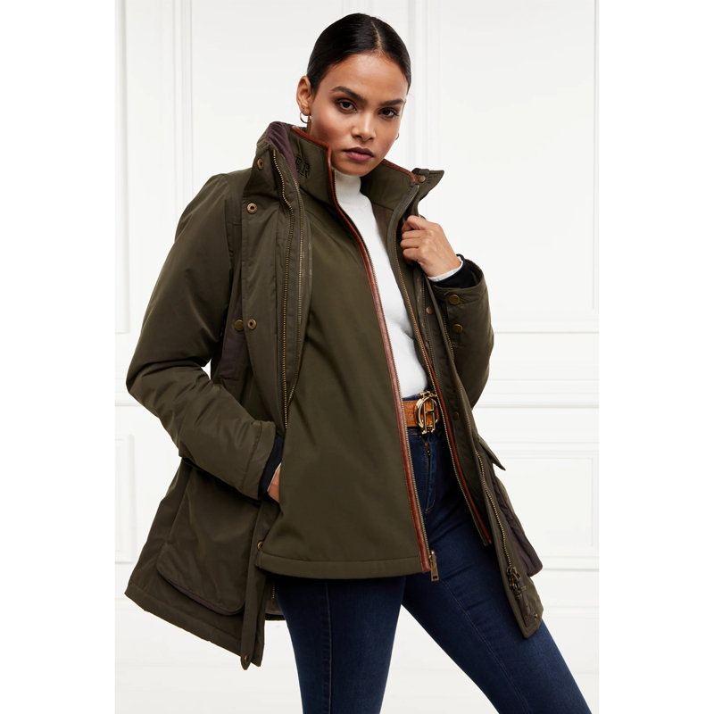 Holland Cooper Stamford Country Coat - Khaki-1